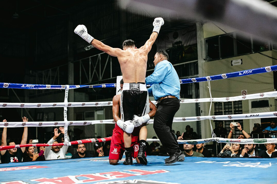 athlete celebrating victory