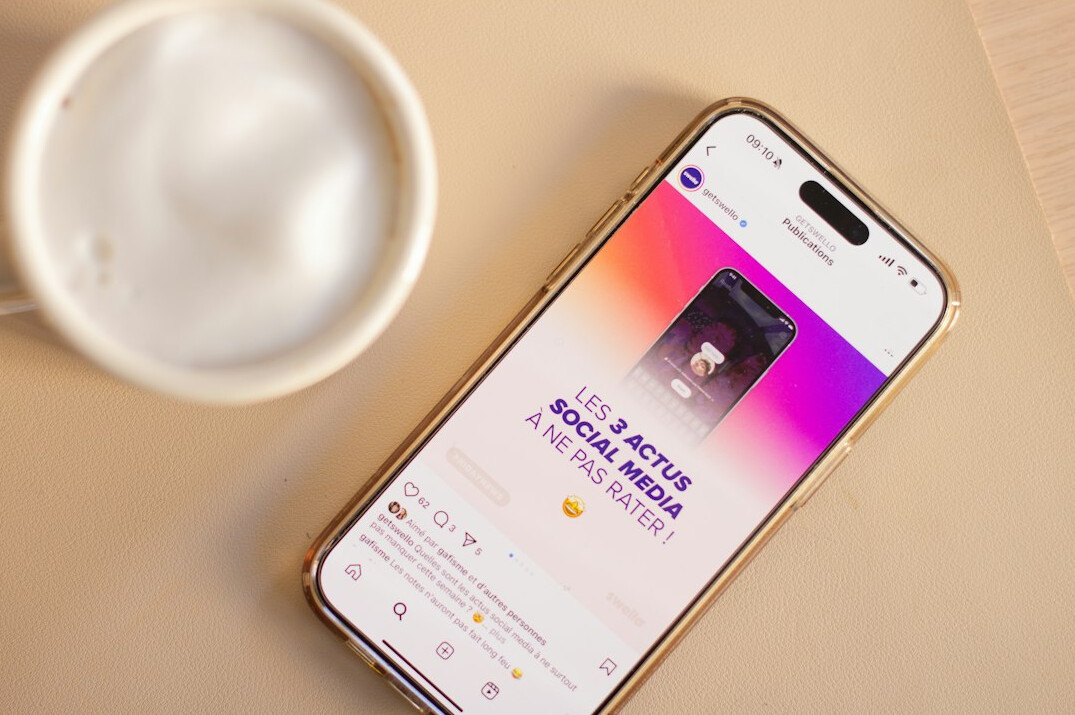 Smartphone displaying a colorful celebrity news email newsletter